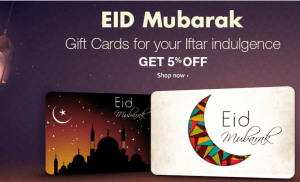 Amazon Eid Special Gift Cards Offer – Get 5% off On Gift Cards