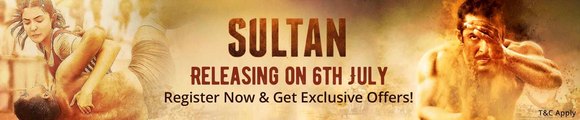 PayTM – Book 2 Movie Tickets of SULTAN Movie & Get 100% CashBack on One Ticket