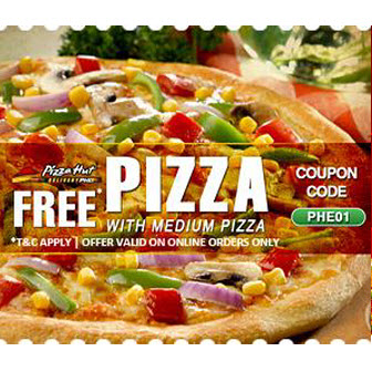 Buy 1 Pizza Get 1 Free On Medium Signature / Supreme Pan Pizza - Pizza Hut