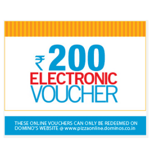 Free Rs 200 Dominos Voucher