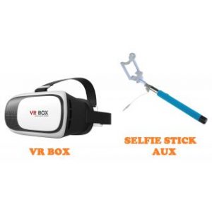 Combo Selfie Stick Aux VR Box