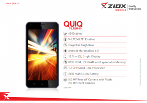 Ziox Quiq Flash 4G