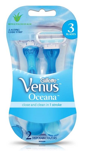 Gillette Venus Oceana Disposable Razor (Pack of 2) At ₹ 213 - Flipkart