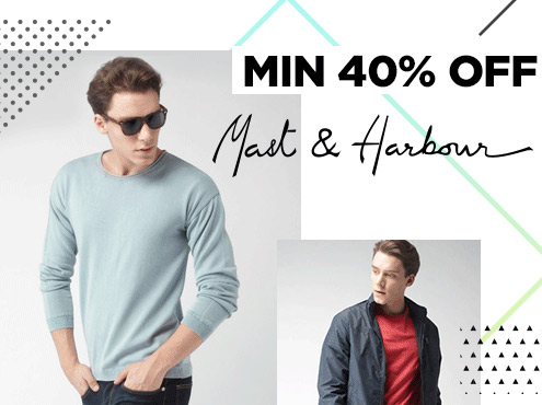 Flipkart Mast-Harbour Clothing, Footwear & Accessories 50% to 80% off from Rs 141