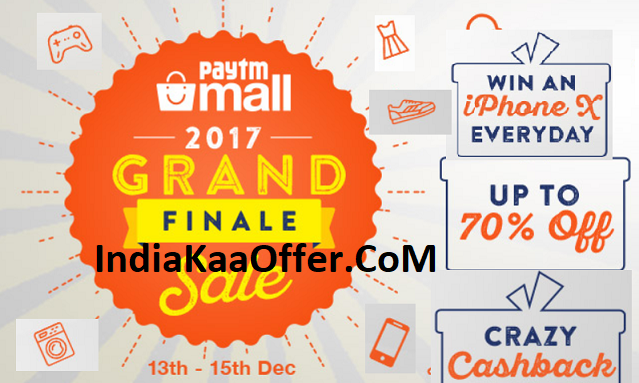 Paytm Mall Grand Finale Sale - Get ₹500 Cashback on Shopping ₹1499
