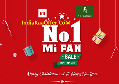 Mi Fan ₹1 Flash Sale [20-21 Dec] At 2PM