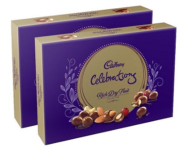 Cadbury Rich Dry Fruit Collection 120g (Pack of 2) At Rs 275+ Rs 50 Cashback - Amazon