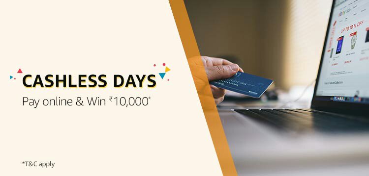 Amazon Cashless Days Contest. Pay online & Win 10000