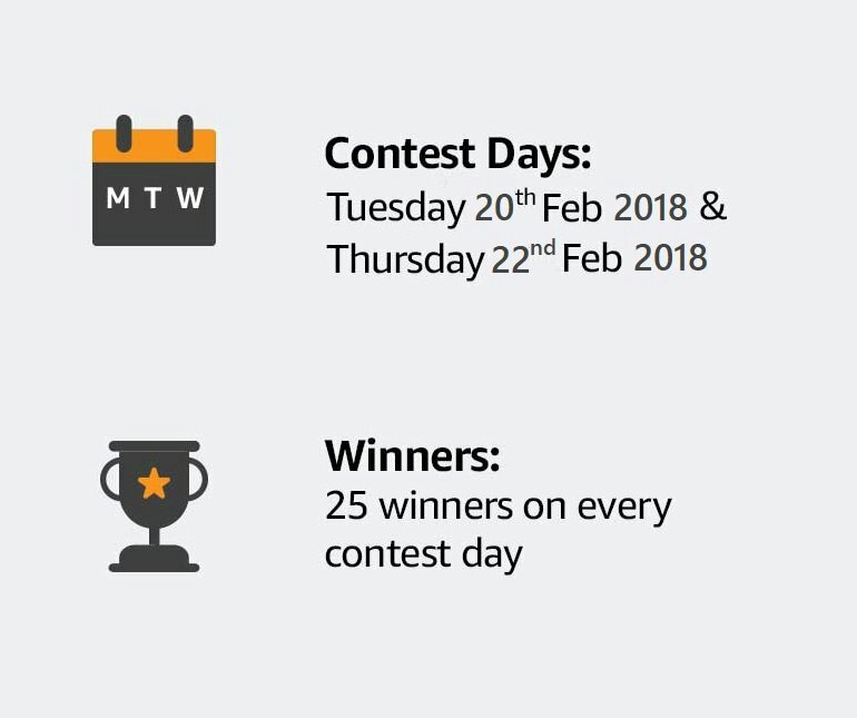 Amazon Cashless Days Contest. Pay online and Win 10000