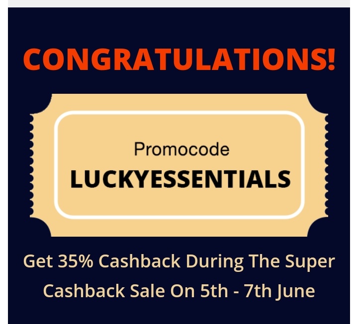 Paytm Super Cashback Sale LUCKYESSENTIALS Offer