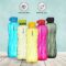 Amazon Brand – Solimo 1000 ml Plastic Water Bottle | Set of 6 | Multi Color